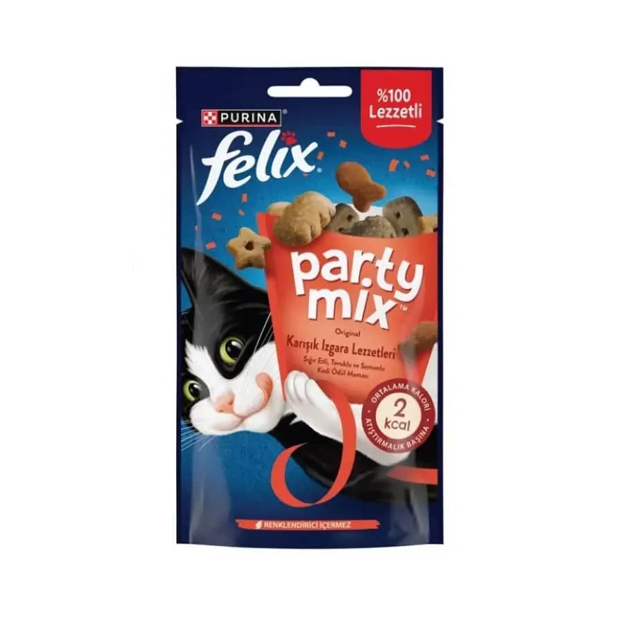 Felix Party Mix Karışık Izgara Lezzetleri Kedi Ödül Maması