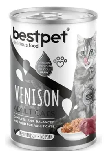 Bestpet Geyik Etli Konserve Yetişkin Kedi Maması