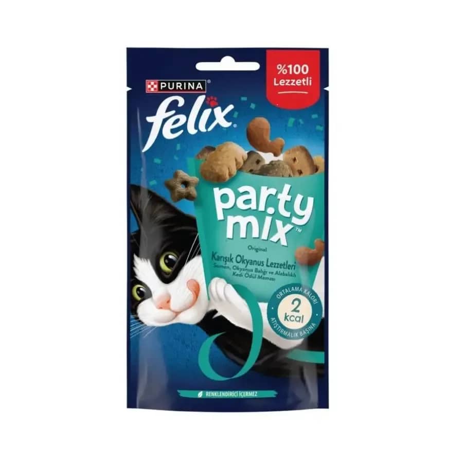 Felix Party Mix Karışık Okyanus Lezzetleri Kedi Ödül Maması