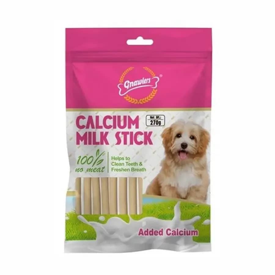 Gnawlers Kalsiyumlu Sütlü Stick Köpek Ödül Kemiği