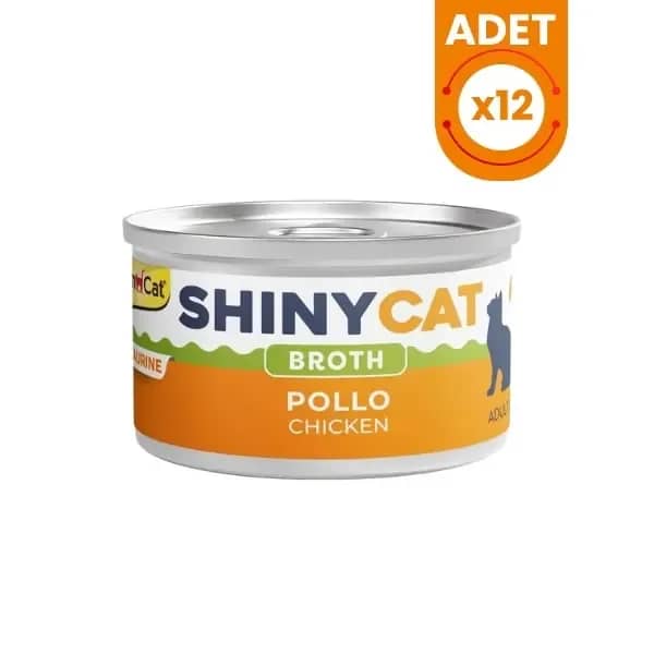 Gimcat Shinycat Broth Sos İçinde Tavuklu Konserve Kedi Maması