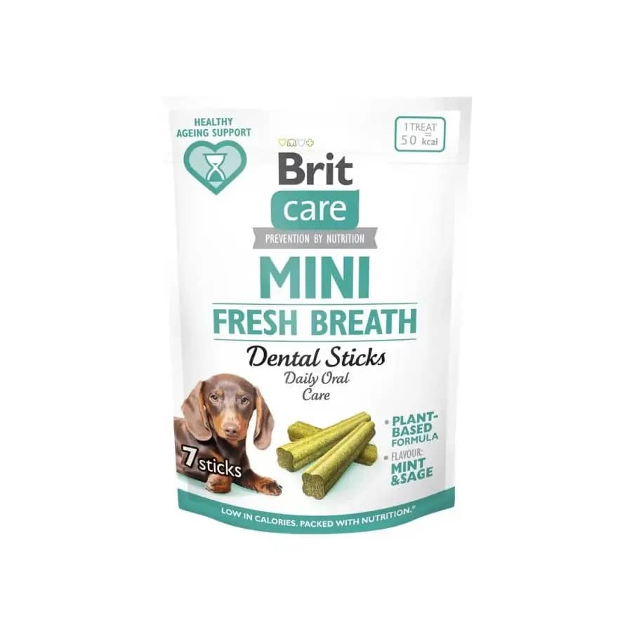Brit Care Günlük Ağız Bakımı ve Ferah Nefesi Destekleyen Mini Irk Köpek Ödül Maması 120 gr