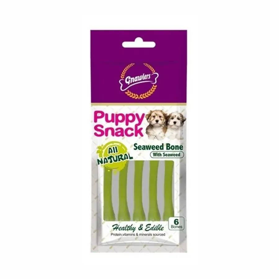 Gnawlers Seaweed Bone Deniz Yosunlu Yavru Köpek Ödül Kemiği 6'lı 40 gr