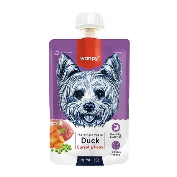Wanpy Taze Ördekli ve Havuçlu Et Ezmesi Doğal Köpek Ödülü