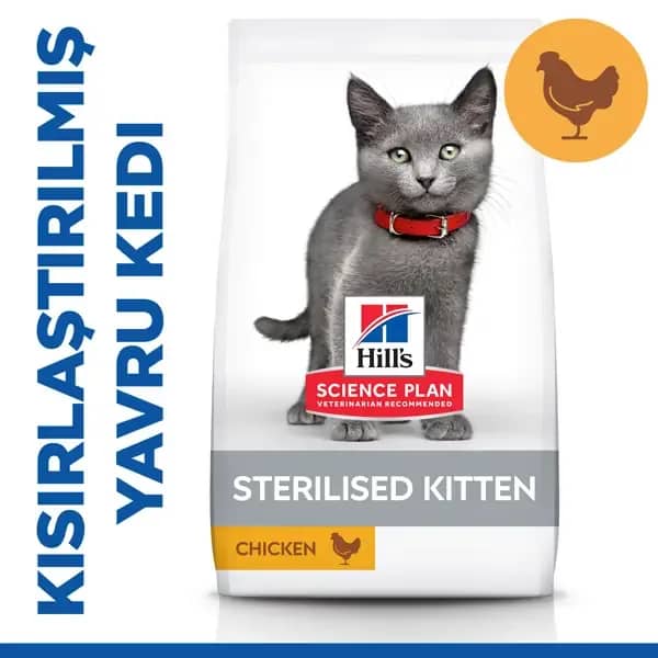 Hill's Sterilised Kitten Tavuklu Kısırlaştırılmış Yavru Kedi Maması