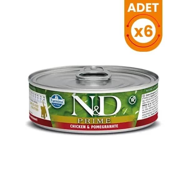 N&D Prime Tavuk ve Narlı Konserve Kedi Maması