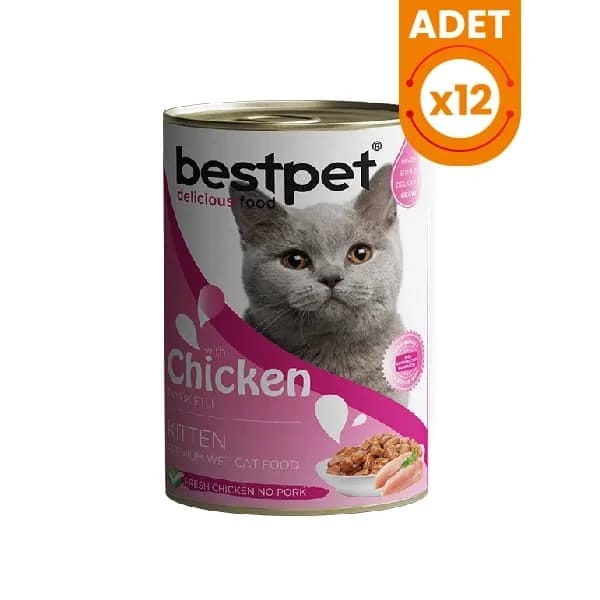 Bestpet Tavuklu Jöleli Yavru Konserve Kedi Maması