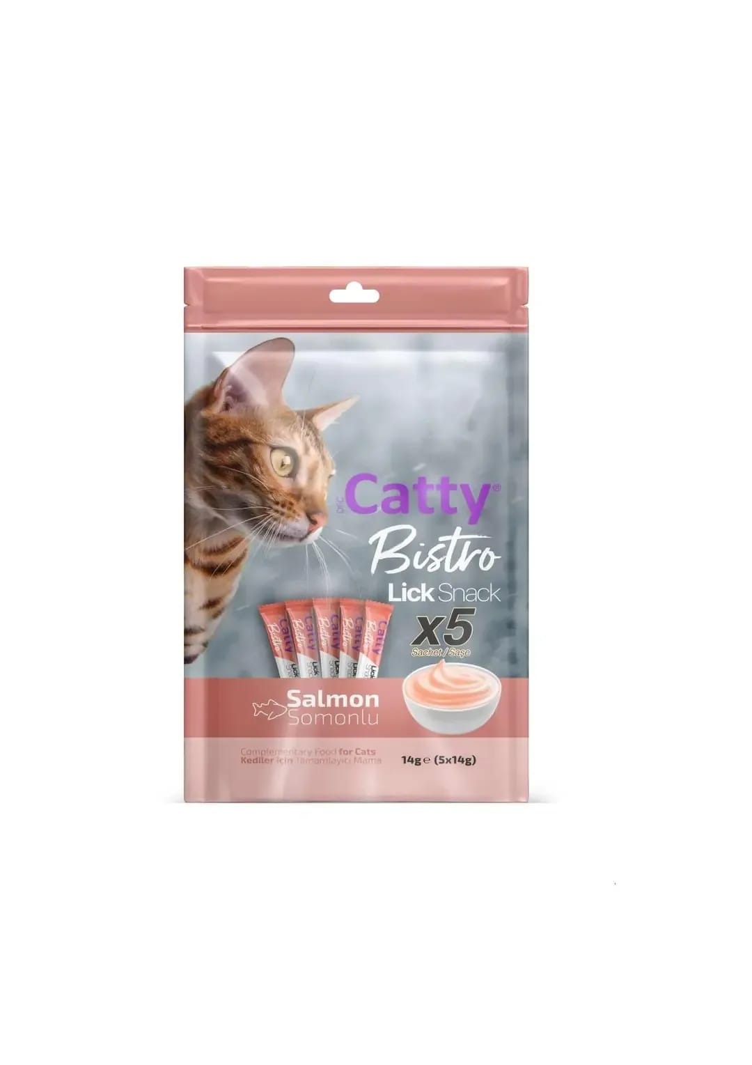 Catty Bistro Somonlu Yetişkin Kedi Krema Ödülü 5 x