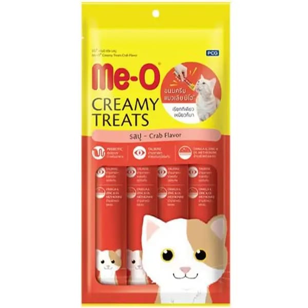 Meo Creamy Treats Yengeçli Sıvı Kedi Ödül Maması