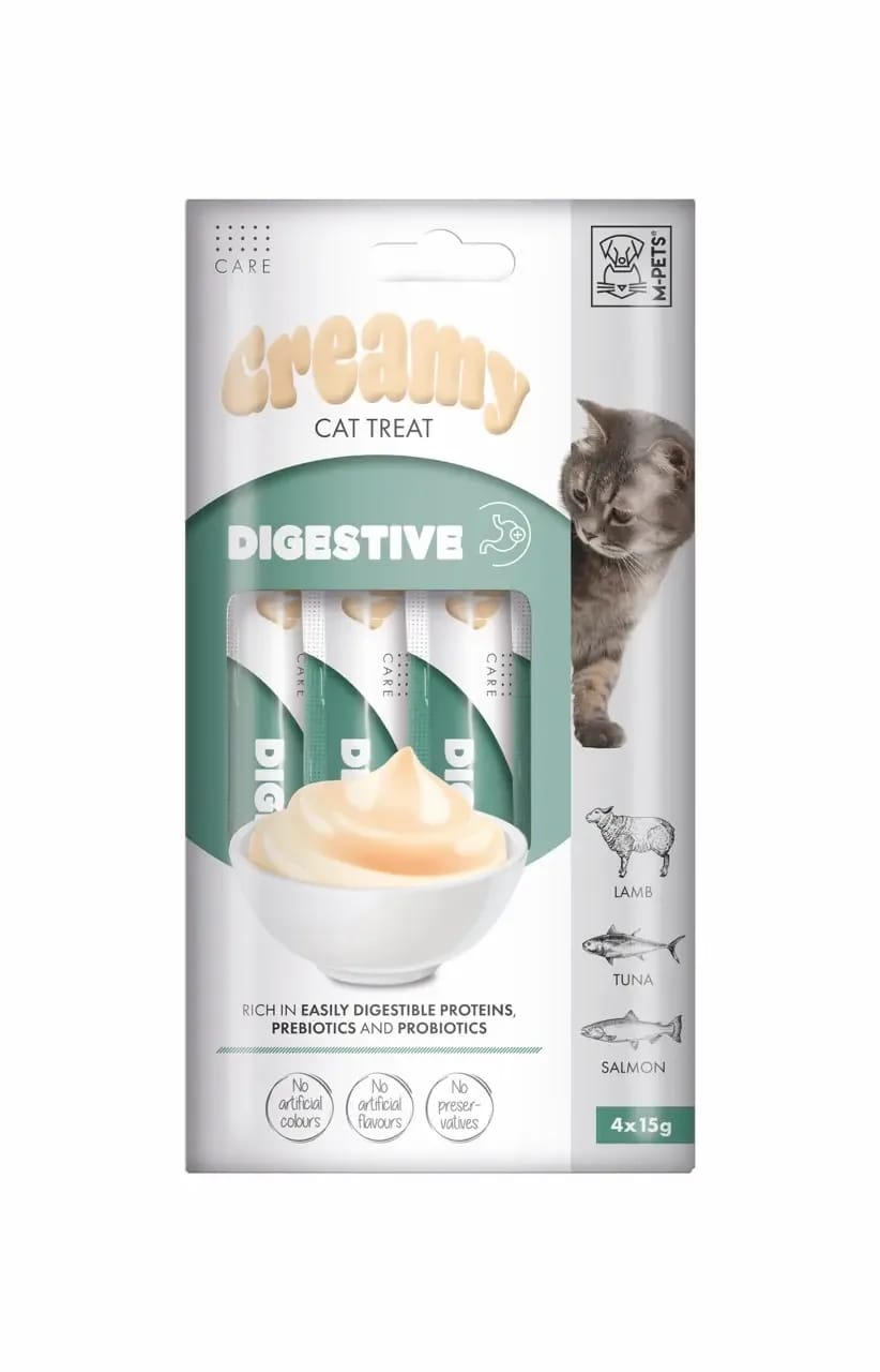 M-Pets Digestive Kuzulu ve Ton Balıklı Sindirim Sistemi Destekleyici Sıvı Kedi Ödül Maması