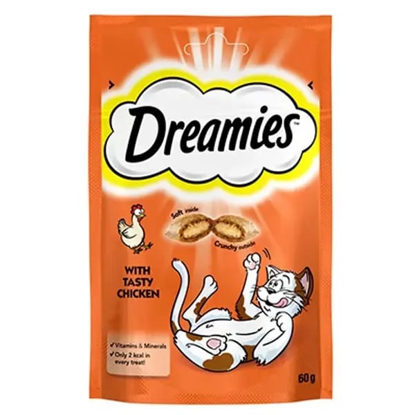 Dreamies İçi Dolgulu Tavuklu Kıtır Kedi Ödül Maması