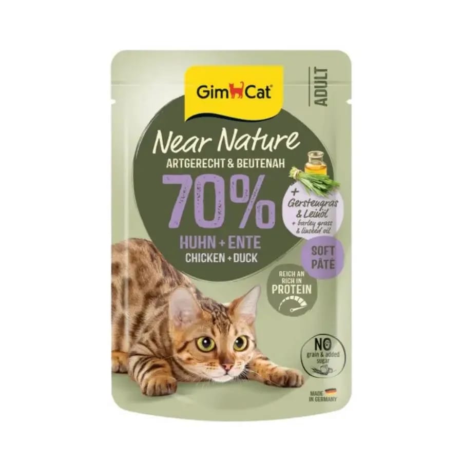 Gimcat Near Nature Tavuklu&Ördekli Yetişkin Kedi Konservesi