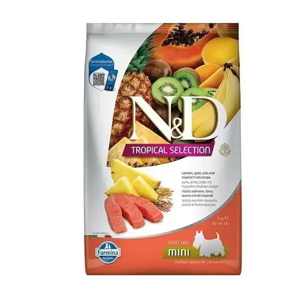 N&D Tropical Selection Somonlu ve Tropikal Meyveli Mini Irk Yetişkin Köpek Maması