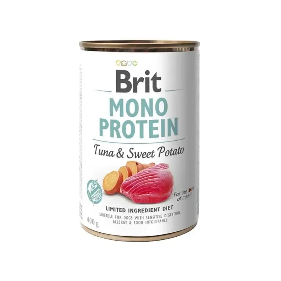 Brit Care Mono Protein Ton Balığı ve Tatlı Patatesli Yetişkin Köpek Konservesi 400 gr