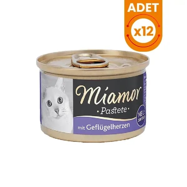 Miamor Pastete Yürekli Tahılsız Konserve Kedi Maması
