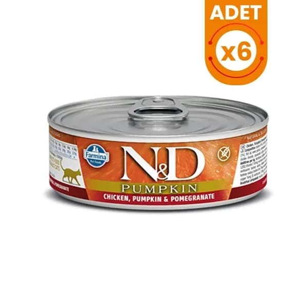 N&D Pumpkin Balkabaklı Tavuk ve Narlı Konserve Kedi Maması