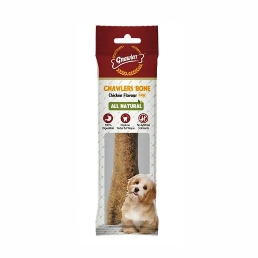 Gnawlers Tavuklu Köpek Ödül Kemiği L 20 cm 265 gr