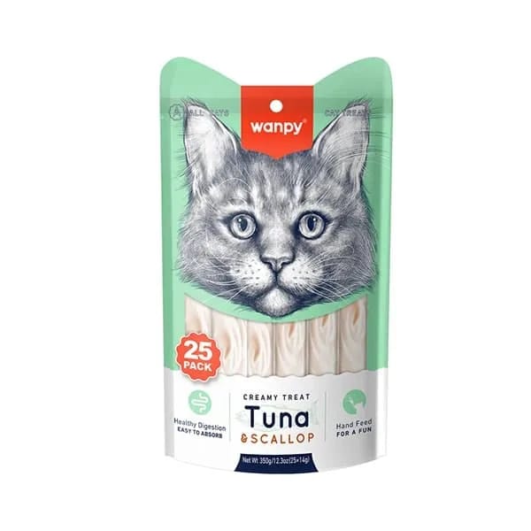 Wanpy Ton Balıklı ve Deniz Taraklı Sıvı Kedi Ödülü