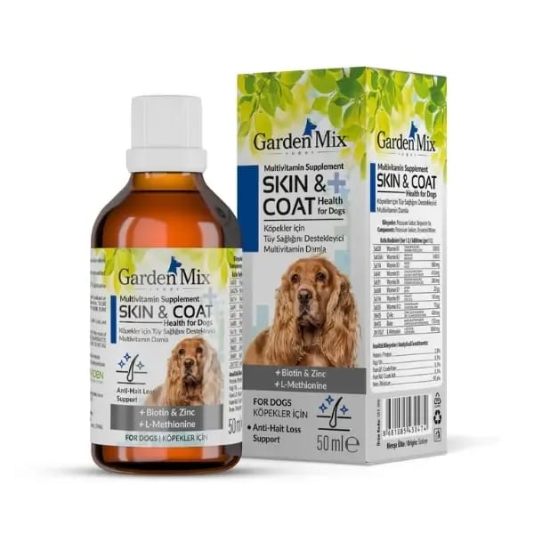 Garden Mix Multivitamin Köpekler için Tüy Sağlığını Destekleyici Damla
