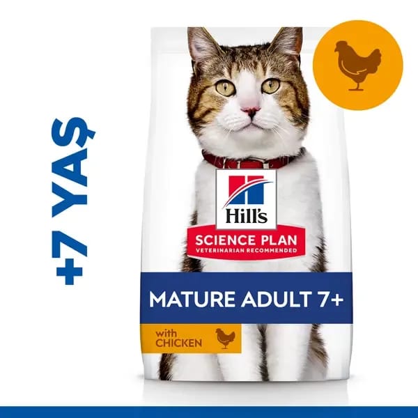 Hill's Mature +7 Tavuklu Yaşlı Kedi Maması