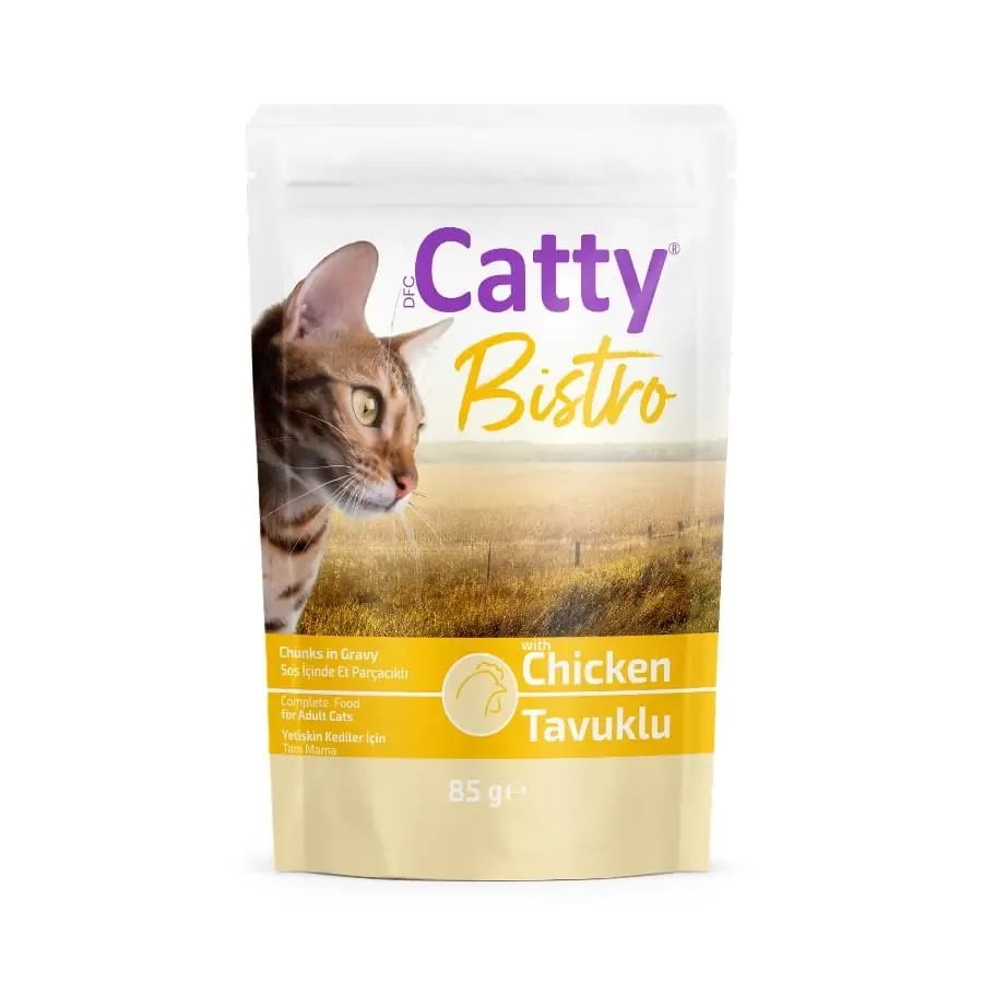 Catty Bistro Sos İçinde Tavuklu Yetişkin Kedi Konservesi