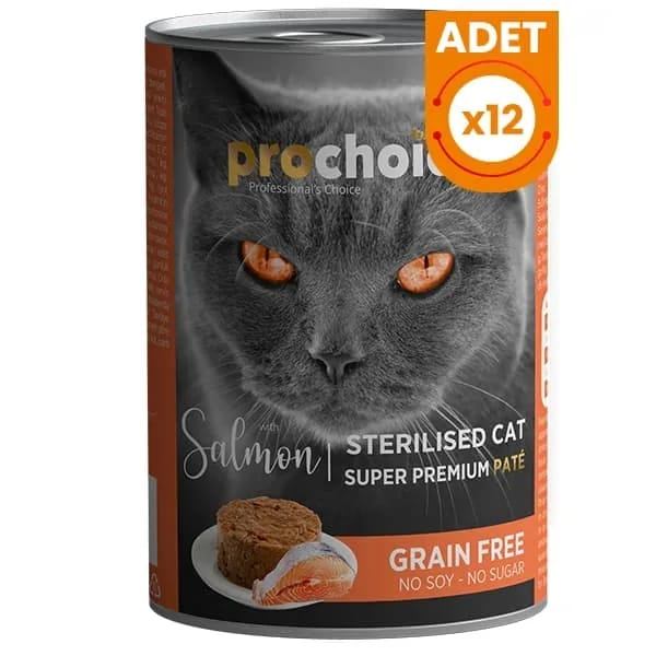 Prochoice Sterilised Somonlu Kısırlaştırılmış Konserve Kedi Maması