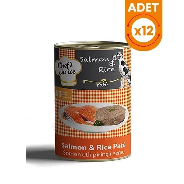 Chefs Choice Kıyılmış Somonlu Yetişkin Köpek Konservesi
