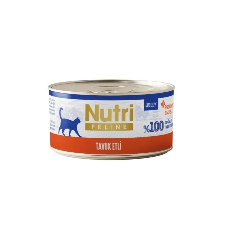 Nutri Feline Jelly Tavuk Etli Tahılsız Yetişkin Kedi Konservesi